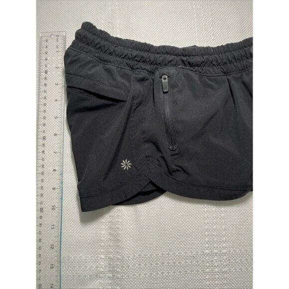 Athleta Girl Youth Shorts  Size 7‎ Small Black Athletic Running - Picture 6 of 7